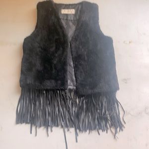 Fur and Fringe Vest